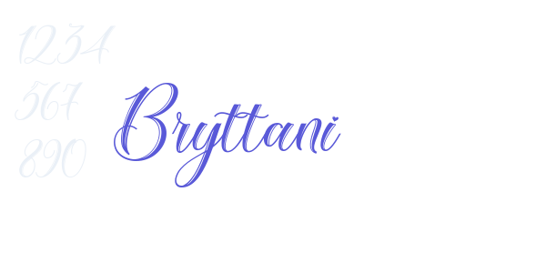 Bryttani font