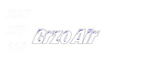 Brzo Air font free