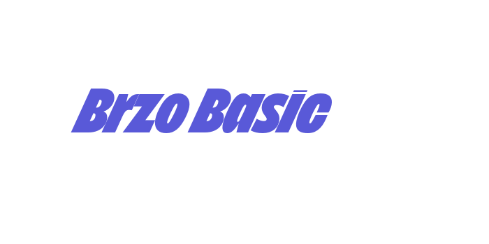 Brzo Basic Font Download