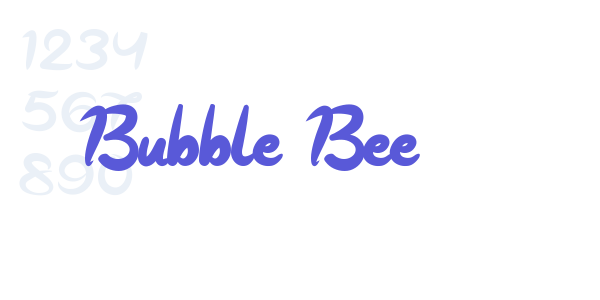 Bubble Bee font