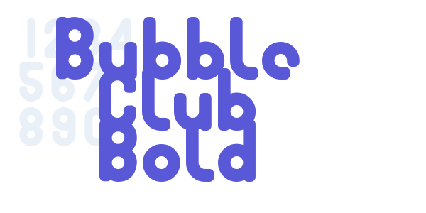 Bubble Club Bold font free