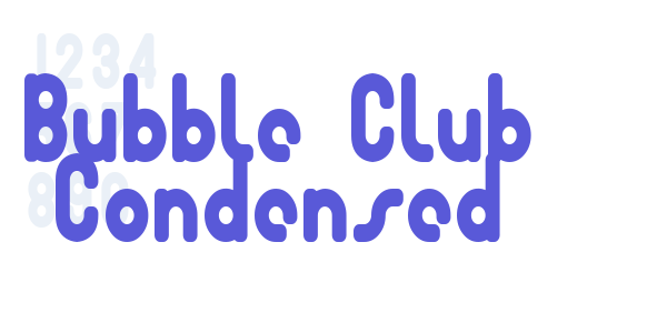 Bubble Club Condensed font free