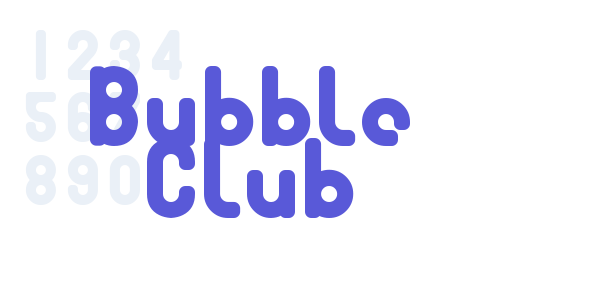 Bubble Club font free