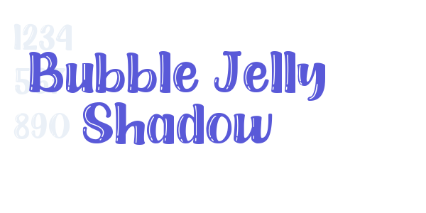 Bubble Jelly Shadow font free