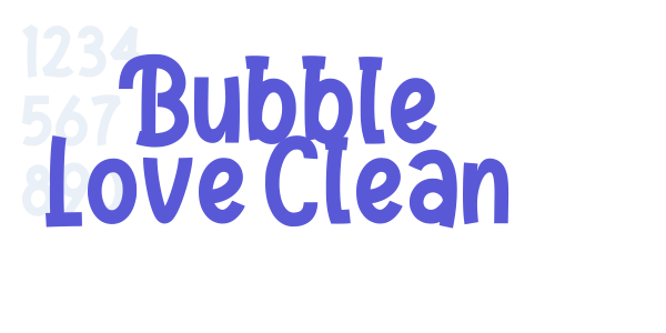 Bubble Love Clean font