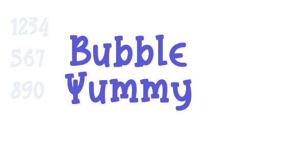 Bubble Yummy font