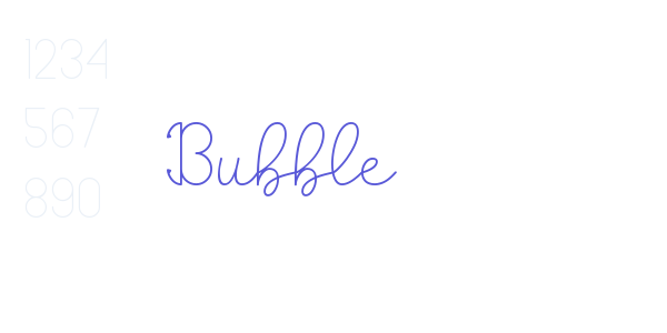 Bubble font free