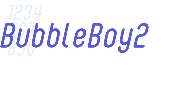 BubbleBoy2 font free