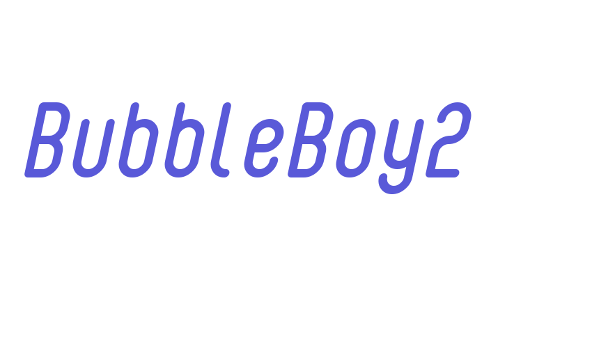 BubbleBoy2 Font Download