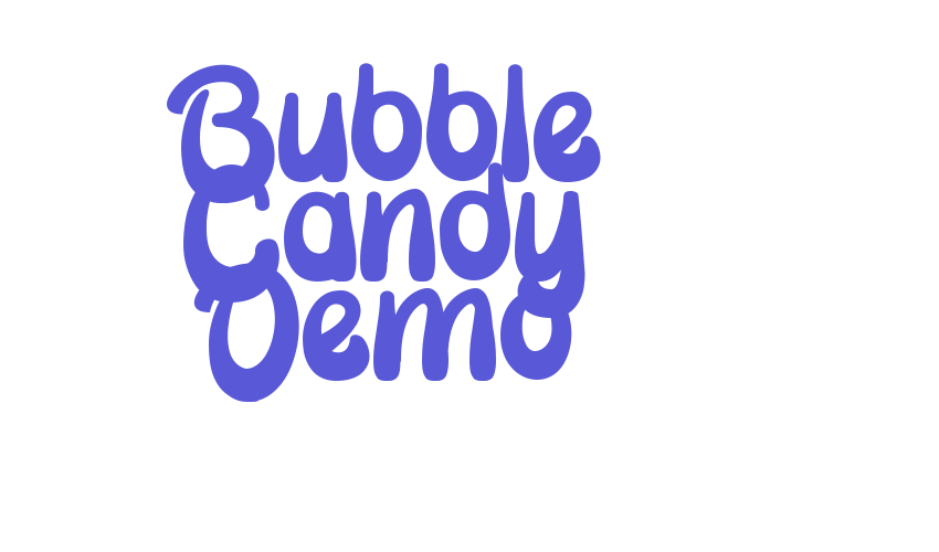 Bubble Candy Demo Font Download