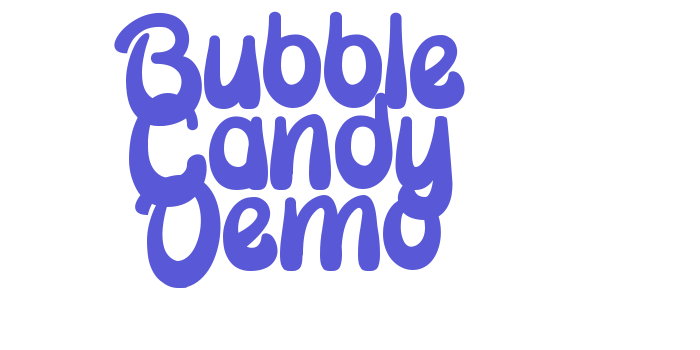 Bubble Candy Demo Font Download