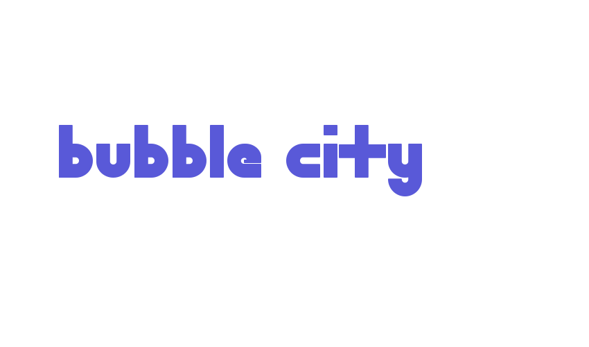 Bubble City Font Download