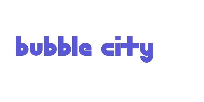 Bubble City Font Download