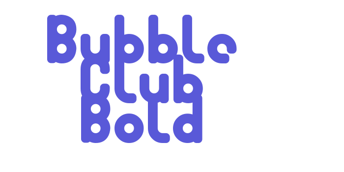 Bubble Club Bold Font Download