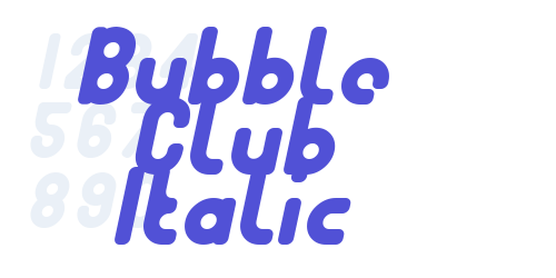 Bubble Club Italic-font-download
