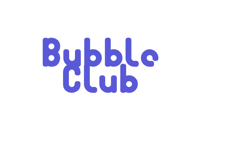 Bubble Club Font Download