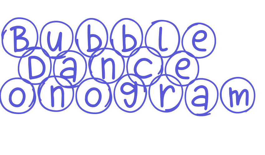 Bubble Dance Monogram Font Download