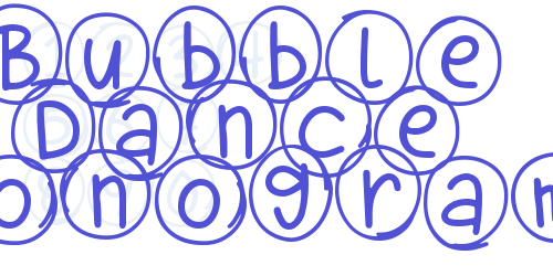 Bubble Dance Monogram-font-download