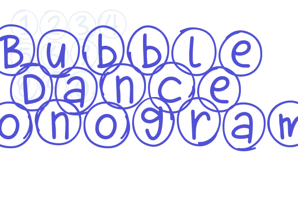 Bubble Dance Monogram