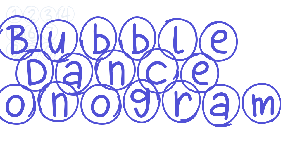 Bubble Dance Monogram-font-download