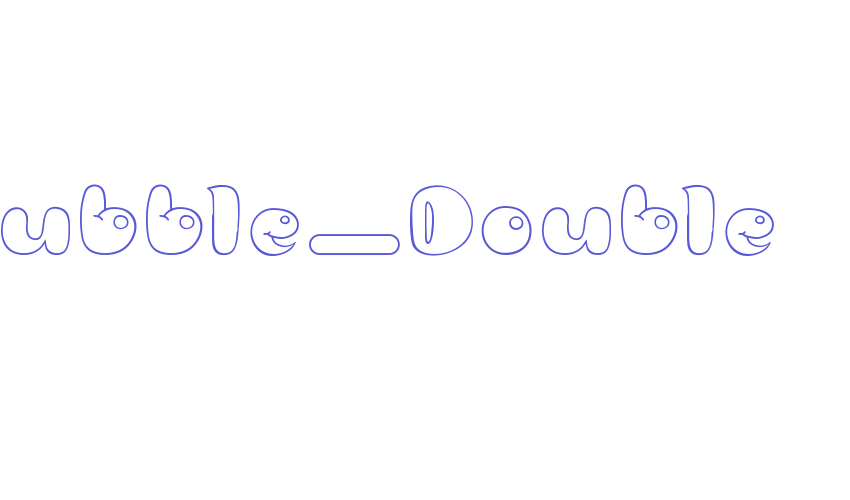 Bubble_Double Font Download