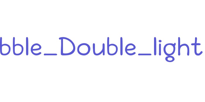 Bubble_Double_light Font Download