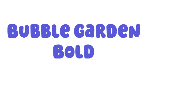 Bubble Garden Bold Font Download