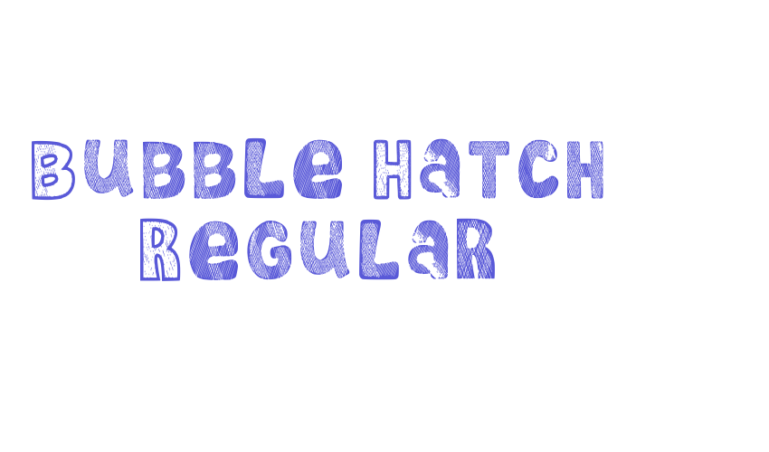 Bubble Hatch Regular Font Download