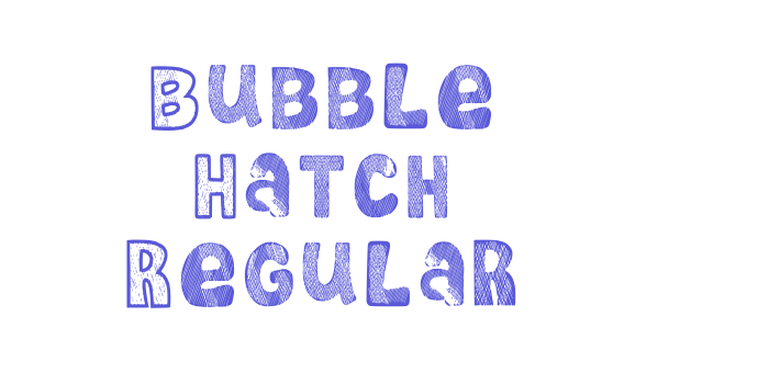 Bubble Hatch Regular Font Download