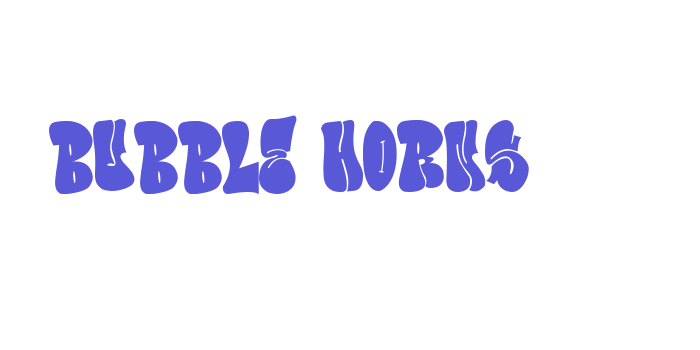 Bubble Horns Font