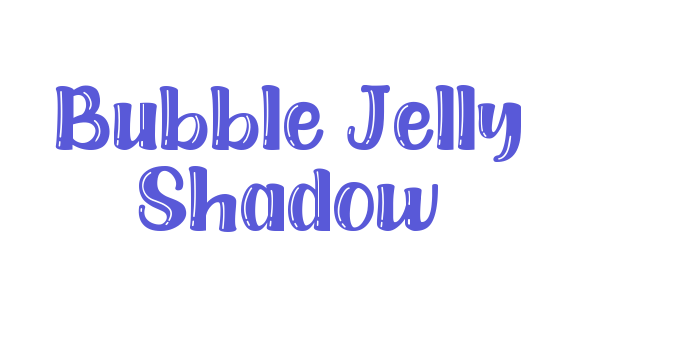 Bubble Jelly Shadow Font Download