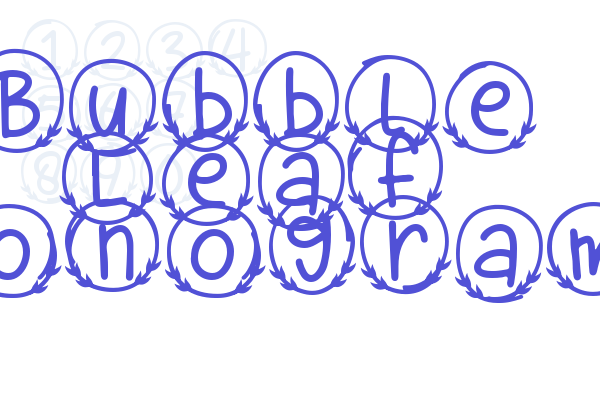 Bubble Leaf Monogram