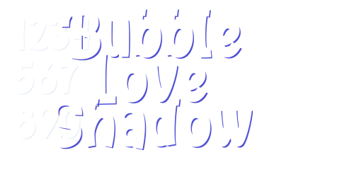 Bubble Love Shadow-font-download