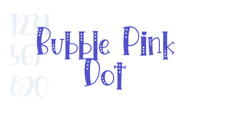 Bubble Pink Dot-font-download