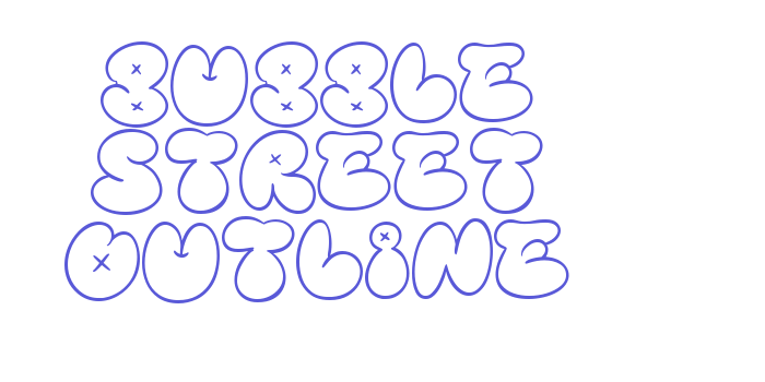 Bubble Street Outline Font Download