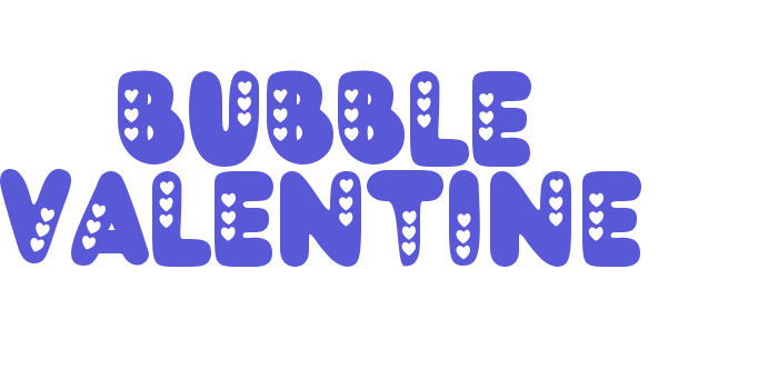 Bubble Valentine Font