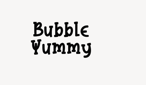 Bubble Yummy Font