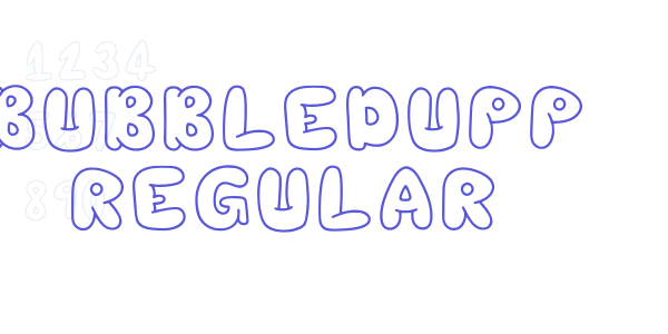 Bubbledupp Regular font free