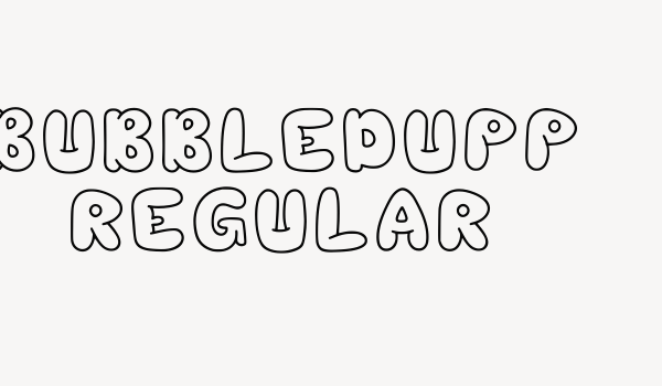 Bubbledupp Regular Font