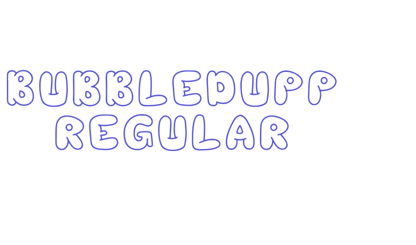 Bubbledupp Regular Font Download