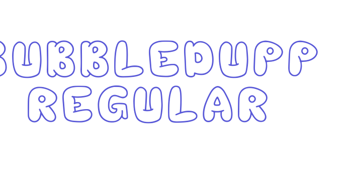 Bubbledupp Regular Font