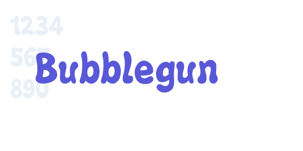 Bubblegun font free