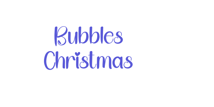 Bubbles Christmas Font Download