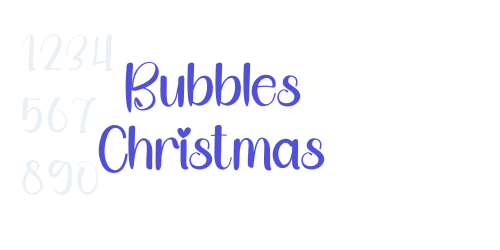 Bubbles Christmas-font-download