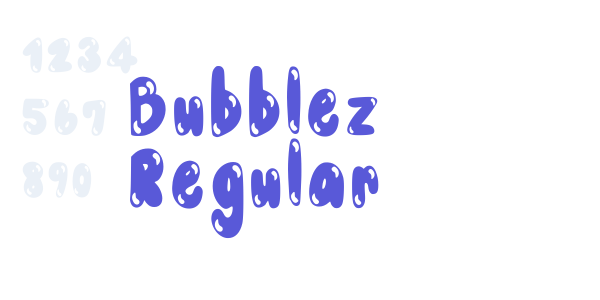 Bubblez Regular font free