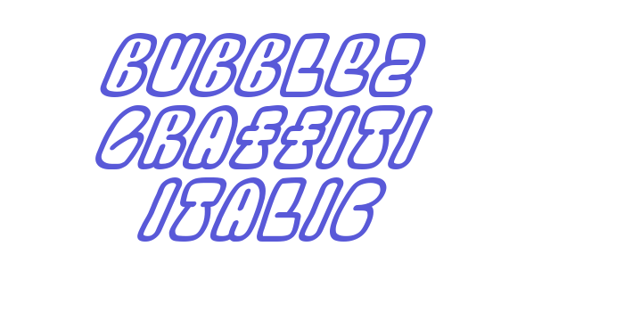 Bubblez Graffiti Italic Font Download