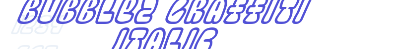 Bubblez Graffiti Italic-font