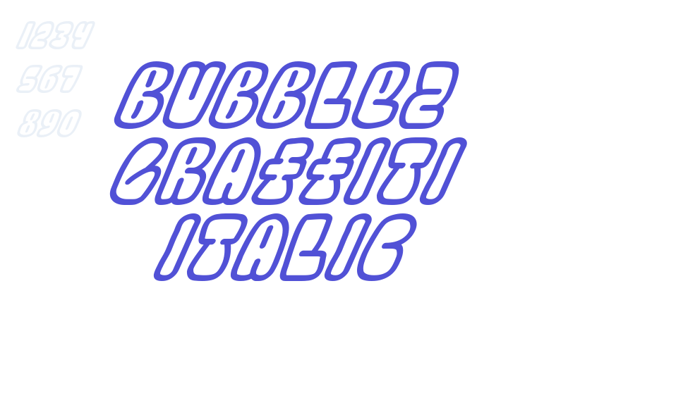 Bubblez Graffiti Italic-font-download