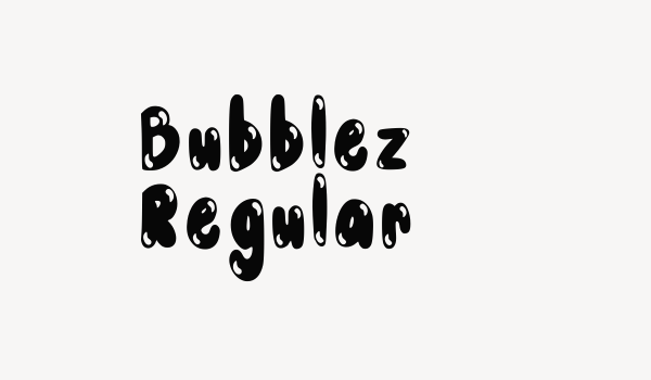 Bubblez Regular Font