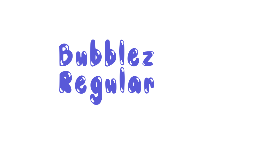 Bubblez Regular Font Download